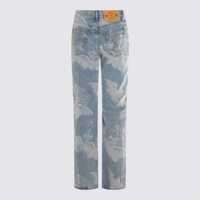 Blugi Fiorucci Dama - Blugi Fiorucci Fiorucci Light Blue Cotton Jeans MEDIUM BLUE Femei (BM 19070937) - B-mall.ro