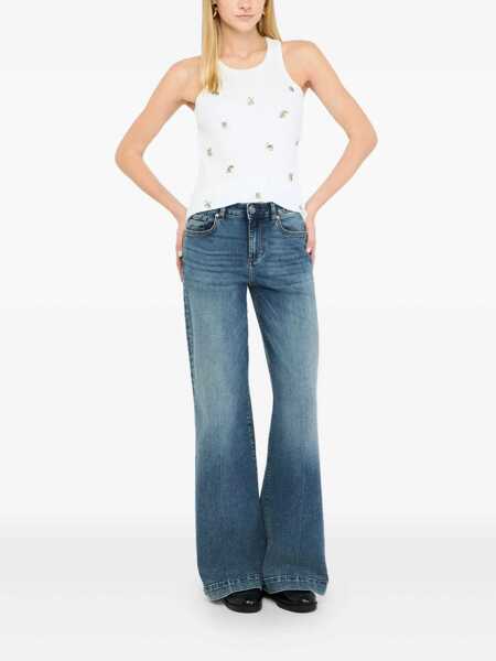 Blugi Liu Jo Liu Jo Blue Palazzo Jeans BLUE Femei (BM 19070955) 2