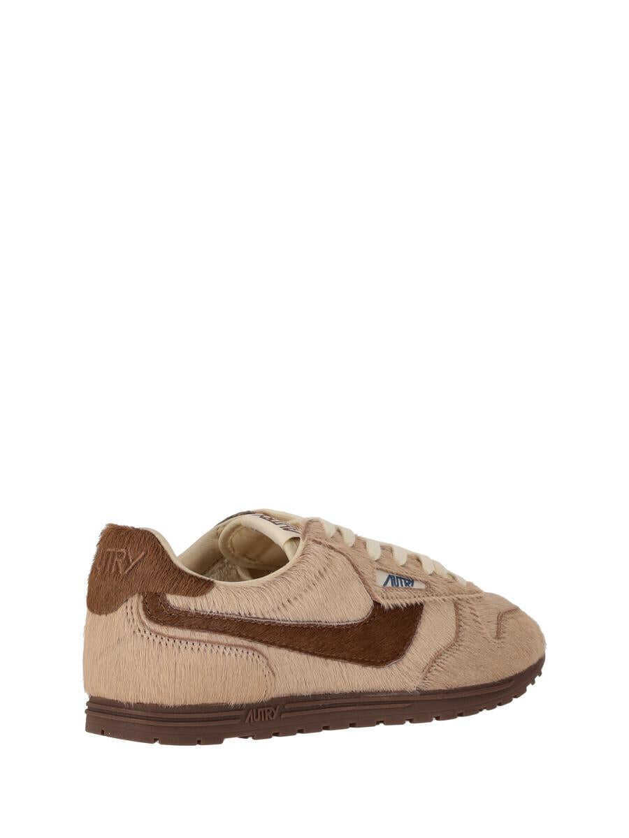 Sneakers AUTRY Autry Windspin Low Wom Pony/Nylon IVORY/IVORY Femei (BM 19071489) 4