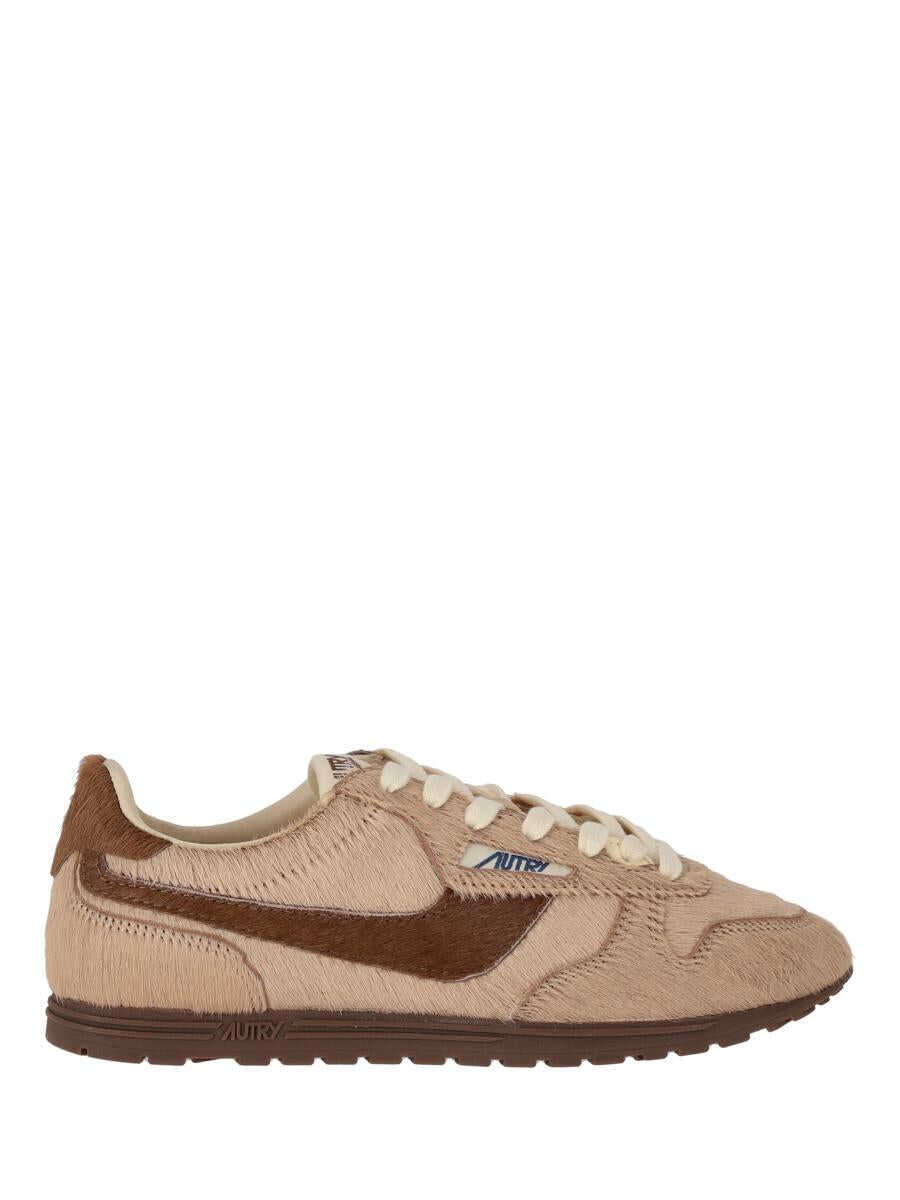 Sneakers AUTRY Autry Windspin Low Wom Pony/Nylon IVORY/IVORY Femei (BM 19071489) 1