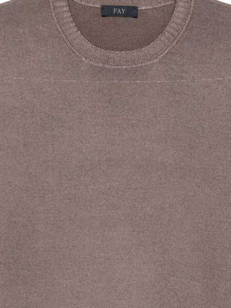 Pulovere Fay CREWNECK SWEATER Brown Barbati (BM 19071708) 3