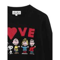 Pulovere casual pentru Fete - Pulovere casual Mc2 Saint Barth PRINCESS-PEANUTS LOVE 00L Black   Fete (BM 19071717) - B-mall.ro