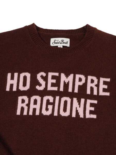 Pulovere casual Mc2 Saint Barth PRINCESS-SEMPRE RAGIONE 18 Brown Fete (BM 19071720) 3