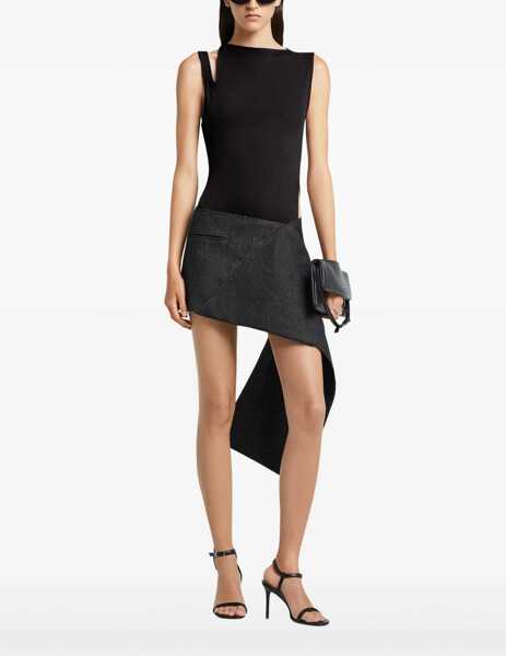 Topuri COURRGES Transverse Cotton 90s Top BLACK Femei (BM 19071739) 2