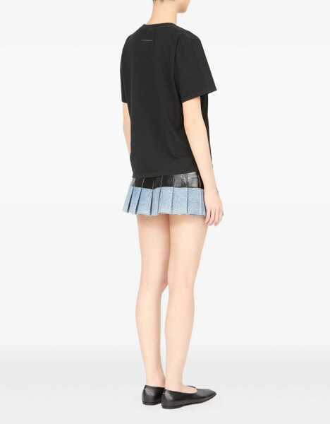 Tricouri MM6 Maison Margiela Cotton T-Shirt BLACK Femei (BM 19071760) 4