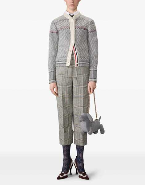 Cardigane Thom Browne Wool and Mohair Cardigan LT GREY Femei (BM 19071769) 2