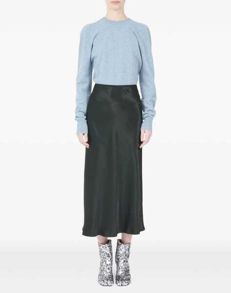 Fuste Maison Margiela Satin Midi Skirt BLACK Femei (BM 19071790) 2