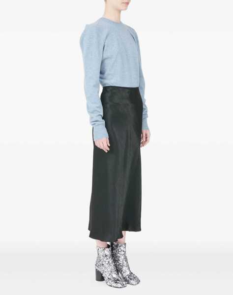 Fuste Maison Margiela Satin Midi Skirt BLACK Femei (BM 19071790) 3