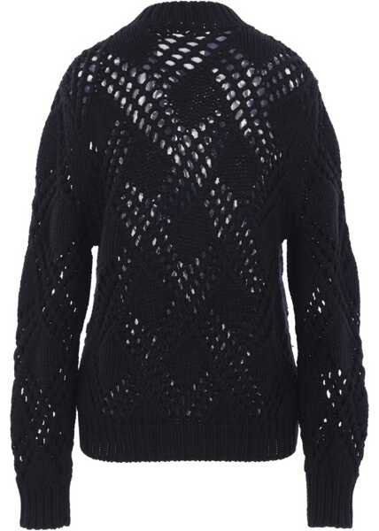 Pulovere Jil Sander Geometric Pattern Sweater BLACK Femei (BM 19071796) 2