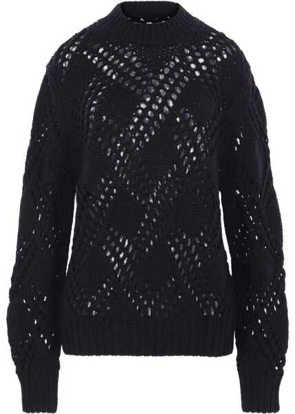 Pulovere Jil Sander Geometric Pattern Sweater BLACK Femei (BM 19071796) 1