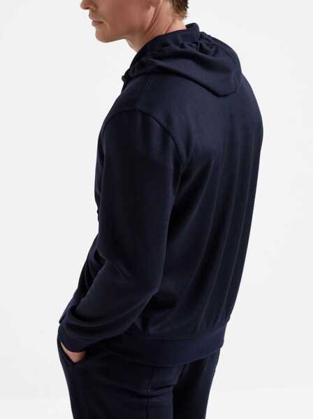 Bluze de trening Brunello Cucinelli Cashmere Hoodie NAVY Barbati (BM 19071811) 4