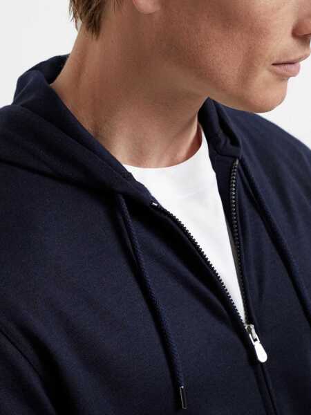 Bluze de trening Brunello Cucinelli Cashmere Hoodie NAVY Barbati (BM 19071811) 5