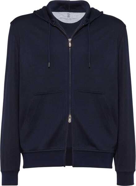 Bluze de trening Brunello Cucinelli Cashmere Hoodie NAVY Barbati (BM 19071811) 1