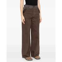 Blugi Sacai Dama - Blugi Sacai Nylon and Denim Jeans BROWN Femei (BM 19071832) - B-mall.ro