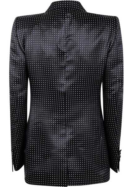 Veste casual Tom Ford Single Breasted Jacket with polka dots COMBO BLACK & IVORY Femei (BM 19071835) 2