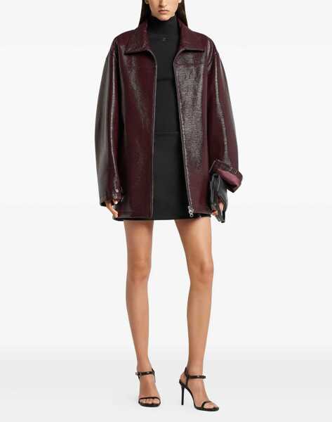 Jachete COURRGES Vinyl Jacket BURGUNDY Femei (BM 19071847) 2