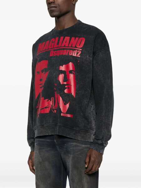 Bluze de trening DSQUARED2 Sweatshirt With Print GREY Barbati (BM 19071883) 3