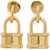 Patou Extra Small Earrings With Padlock GOLD
