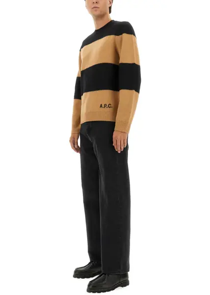 Pulovere casual A.P.C. Jersey Edwardo BLACK Barbati (BM 19071922) 2