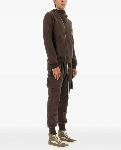 Bluze de trening Rick Owens Asymmetrical Zipper Sweatshirt BROWN Barbati (BM 19071946) 2