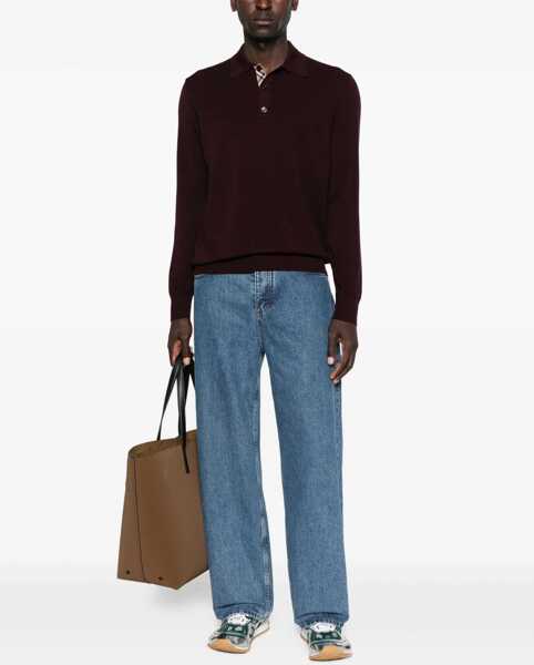 Tricouri Polo Burberry Shirt With Polo Collar BORDEAUX Barbati (BM 19071952) 2