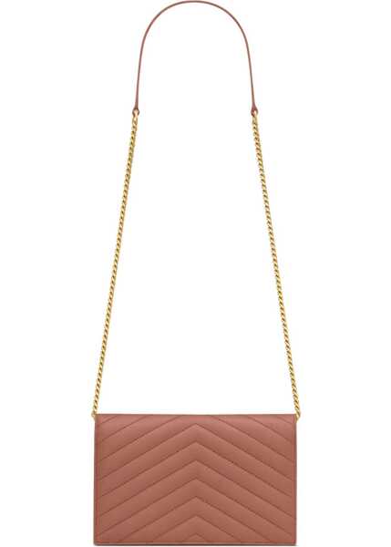 Portofele Saint Laurent Wallet With Chain Envelope Cassandre PINK Femei (BM 19072117) 3