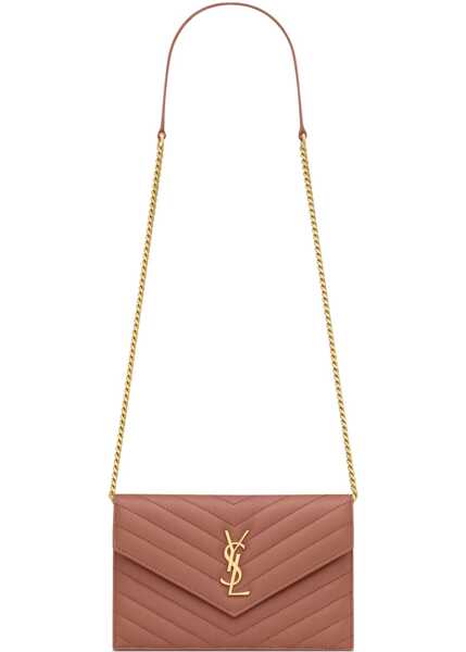 Portofele Saint Laurent Wallet With Chain Envelope Cassandre PINK Femei (BM 19072117) 1