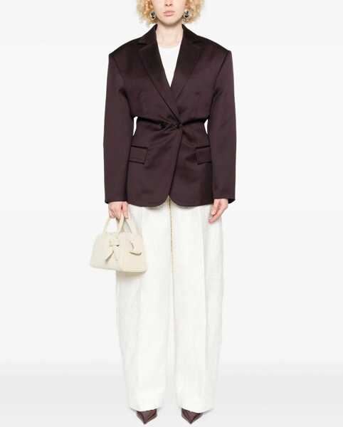 Sacouri Magda Butrym Straight Wool Blazer BORDEAUX Femei (BM 19072144) 2