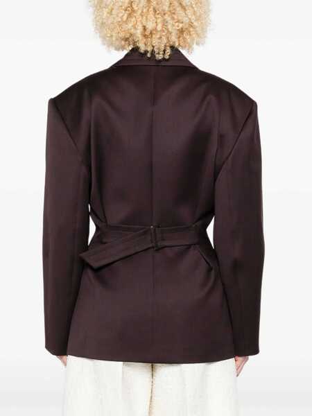 Sacouri Magda Butrym Straight Wool Blazer BORDEAUX Femei (BM 19072144) 4