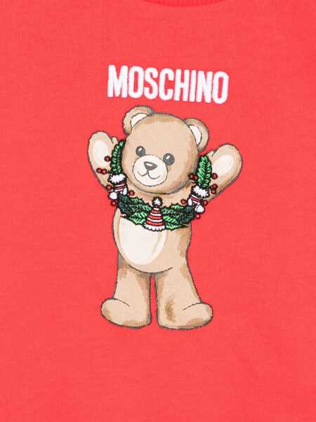 Hanorace Moschino Jersey With Logo RED Baieti (BM 19072147) 3