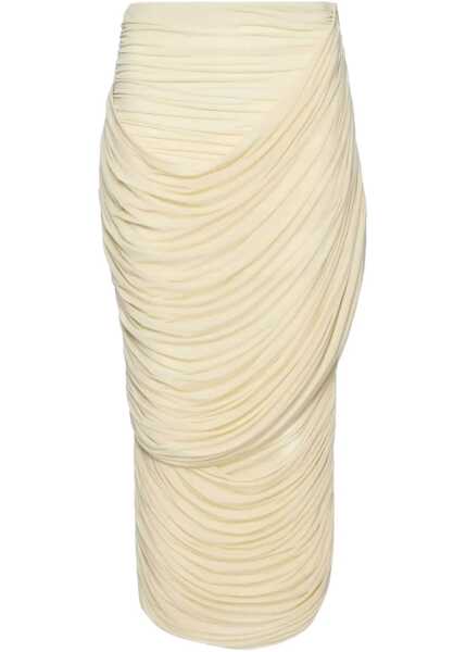 Fuste casual Magda Butrym Draped Midi Skirt IVORY Femei (BM 19072153) 2