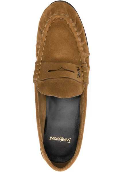 Mocasini Saint Laurent Moccasin Le Loafer BROWN Barbati (BM 19072168) 4