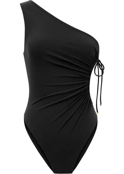 Costume de baie intregi Saint Laurent One-Shoulder Swimsuit BLACK Femei (BM 19072171) 1