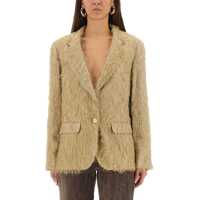 Sacouri Single-Breasted "Fringe" Blazer Femei