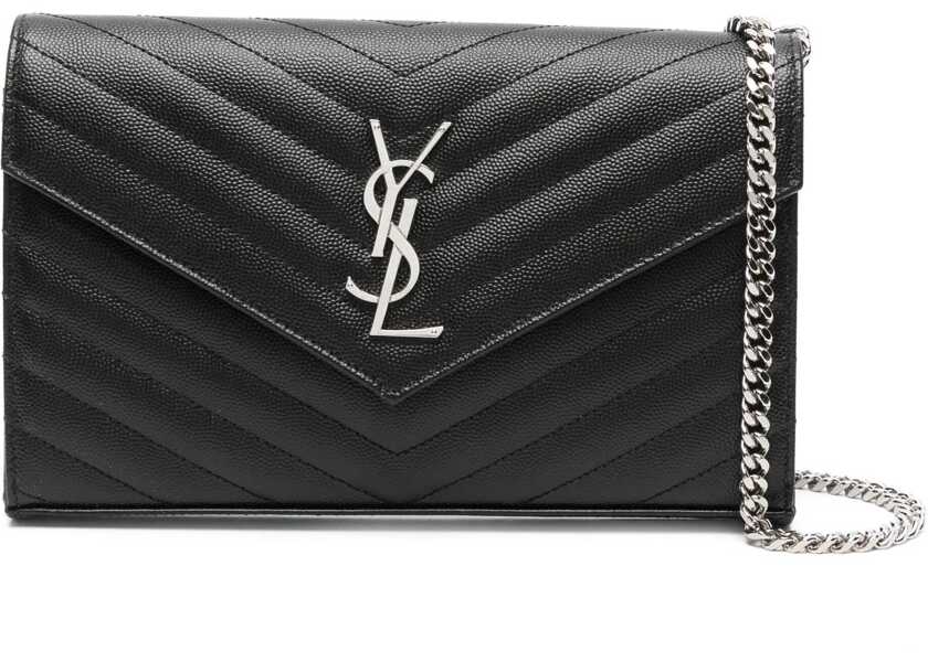 Portofele Saint Laurent Cassandre Clutch Bag With Chain BLACK Femei (BM 19072225) 1