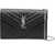 Saint Laurent "Cassandre" Clutch Bag With Chain BLACK