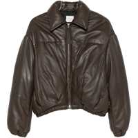 Geci de iarna Leather "Puffer" Down Jacket Femei