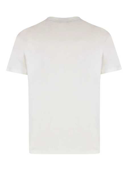 Tricouri Paul&Shark Paul & Shark T-Shirt In Cotton Jersey With Logo Print WHITE Barbati (BM 19072914) 2
