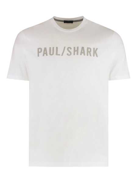 Tricouri Paul&Shark Paul & Shark T-Shirt In Cotton Jersey With Logo WHITE Barbati (BM 19072932) 1