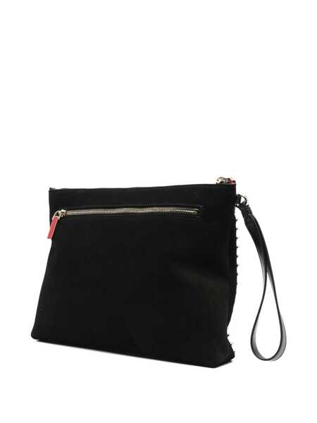 Genti de mana Christian Louboutin Christian Louboutin Funky Leahter Pouch Black Barbati (BM 19073601) 3