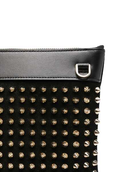Genti de mana Christian Louboutin Christian Louboutin Funky Leahter Pouch Black Barbati (BM 19073601) 4