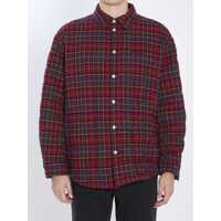 Camasi Burgundy Check Overshirt Barbati