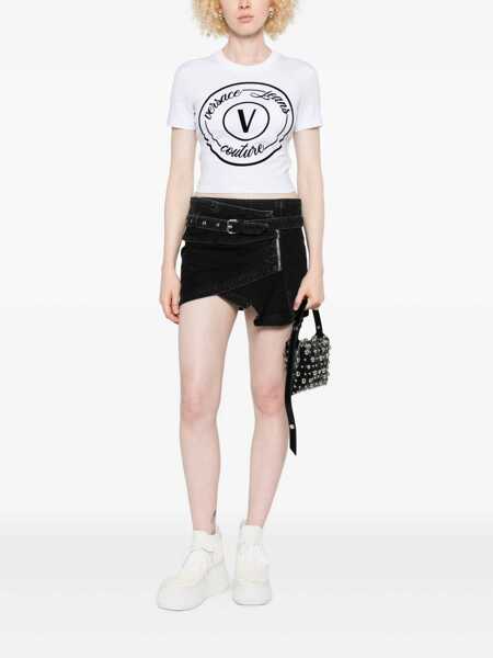 Topuri Versace Jeans Couture Versace Jeans Couture T-Shirts And Polos WHITE Femei (BM 19074216) 2