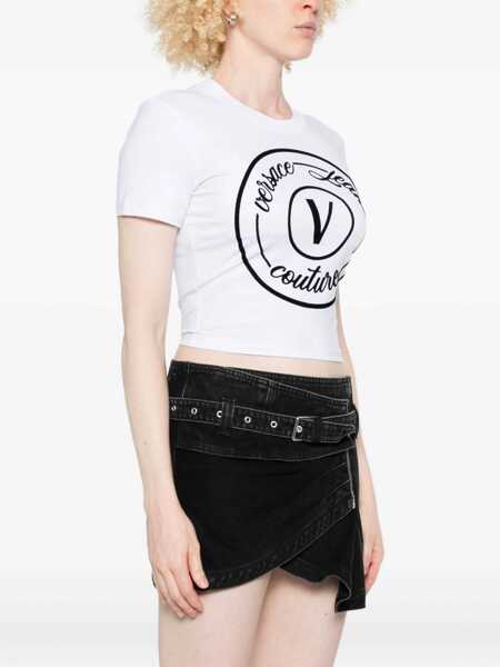 Topuri Versace Jeans Couture Versace Jeans Couture T-Shirts And Polos WHITE Femei (BM 19074216) 3
