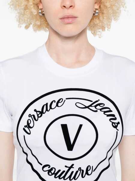 Topuri Versace Jeans Couture Versace Jeans Couture T-Shirts And Polos WHITE Femei (BM 19074216) 5