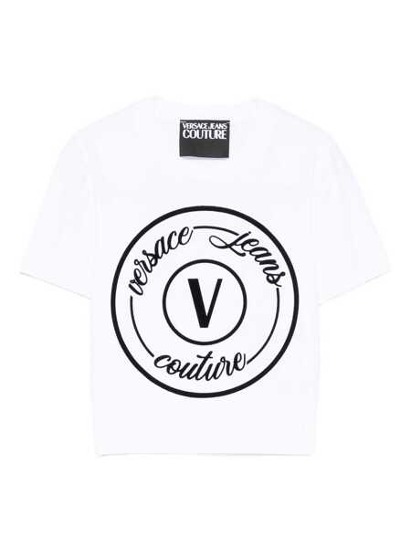 Topuri Versace Jeans Couture Versace Jeans Couture T-Shirts And Polos WHITE Femei (BM 19074216) 1