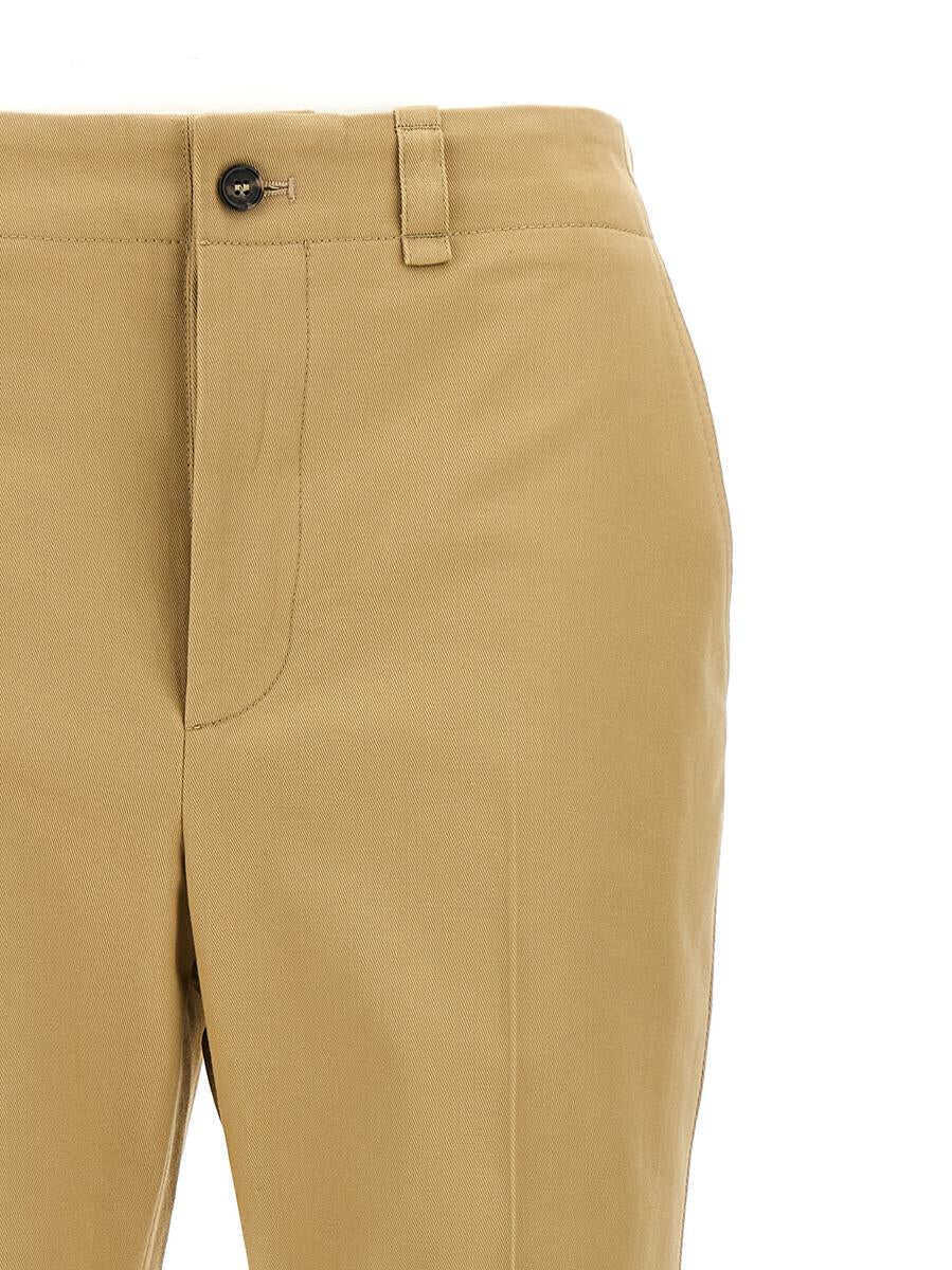 Pantaloni casual Saint Laurent Saint Laurent Drill Pants Beige Femei (BM 19074228) 3