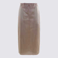 Fuste Valentino Garavani Pink Midi Skirt Femei