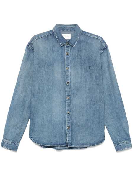 Camasi de blugi Saint Laurent Saint Laurent Cassandre Denim Shirt Navy Barbati (BM 19074426) 1