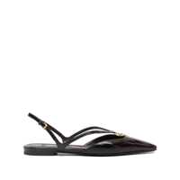 Balerini Fendi Fendi Ffolk Leather Slingback Ballets Femei